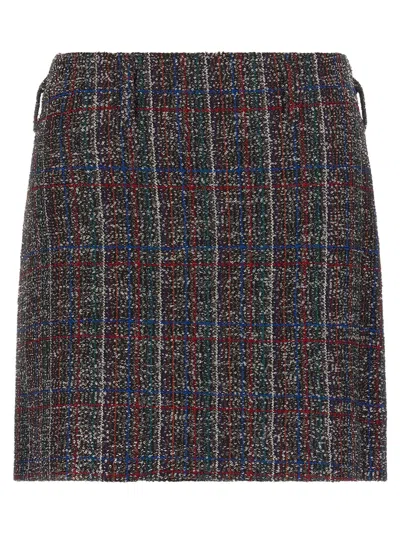 MISSONI MULTICOLOR SEQUIN TARTAN SKIRT