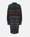 Missoni Midi Dress With V-neck And Wave Pattern In Multi