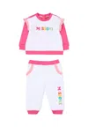 Missoni Multicolor Set For Baby Girl With Logo In White