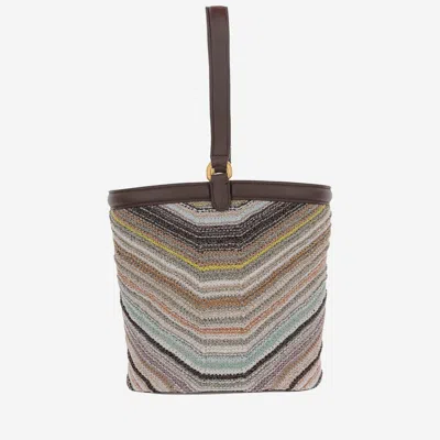 Missoni Multicolor Shoulder Bag In Red