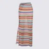 Missoni Midi Knee Length Skirt Drawstring Elastic Waistband In Multi