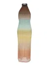 Missoni Multicolor Sleeveless Dress With Halterneck And Faded Effect