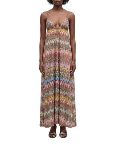 Missoni Multicolor Sleeveless Maxi Dress