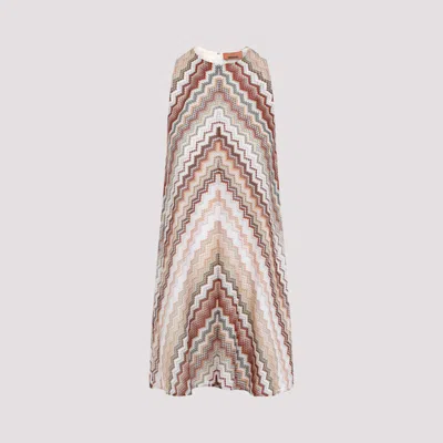 MISSONI MULTICOLOR SLEEVELESS MINI DRESS