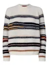 Missoni Stripes Intarsia Sweater Sweaters And Cardigans White In Multi