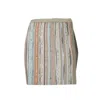 Shop Missoni Multicolor Striped Viscose Lamé Mini Skirt