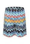 Missoni Multicolor Swim Shorts For Boy With Chevron Pattern In Multicolor