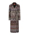Missoni Multicolor Viscose Blend Trench In Multi