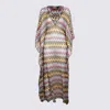 Missoni Woman Mini Dress Ocher Size S Viscose In Multi/dark