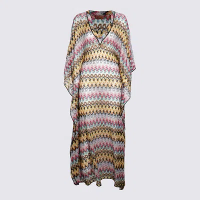 MISSONI MULTICOLOR VISCOSE DRESS BEACHWEAR