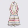 Missoni Multicolor Viscose Jumpsuit In Multi/white