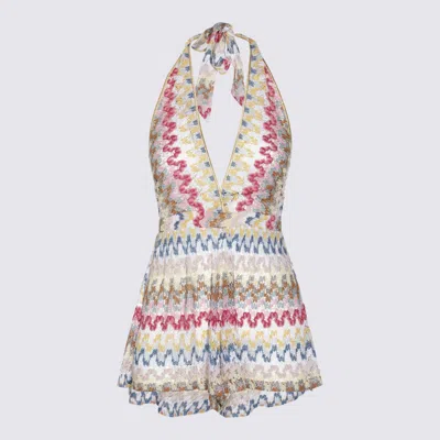 Missoni Zigzag-woven Playsuit In Multicolor