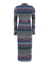 Missoni Optical Print Jacquard Dress In Multi