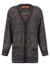 Missoni Zigzag Pattern Cardigan Sweaters And Cardigans Multicolor In Multi