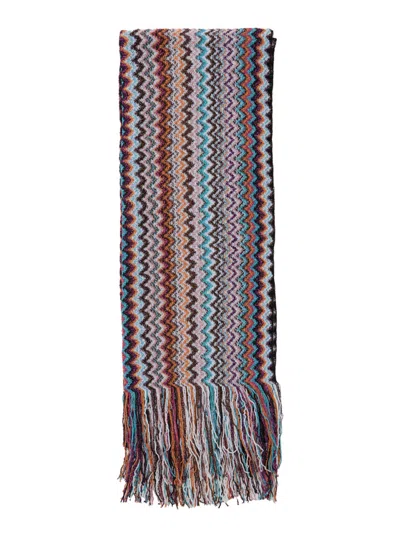 Missoni Multicolor Zigzag Pattern Scarf