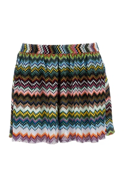 Missoni Multicolor Zigzag Pattern Shorts