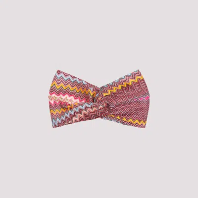 Missoni Multicolor Zigzag-woven Headband In Multicolour