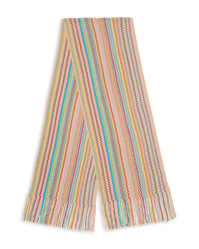 Missoni Multicolored Scarf In Brown