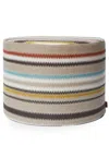 Missoni Multicolour Blurred Zigzag Pouf In Neutrals