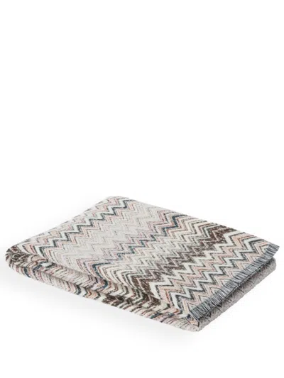 Missoni Multicolour Forest Zigzag Throw In Neutrals