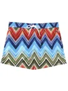 Missoni Zigzag Pattern Swimsuit Featuring Practical Pockets In Multi