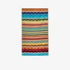 Missoni Multicoloured Hugo Printed Cotton Towel In Blue
