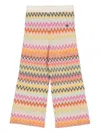 Missoni Zigzag-woven Knitted Trousers In Multicolour