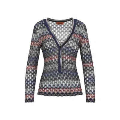 Missoni Multidark Version V Neck Sweater