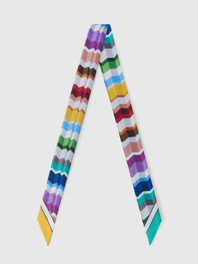 Missoni Multifunktionales Haarband Aus Reiner Seide Mit Print Und Logo