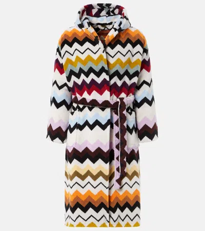 Missoni Murrina Zigzag Cotton Terry Bathrobe