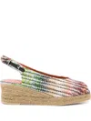 Missoni Joy 30 Espadrillas Caperdoni Rainbow Lurex In Multi