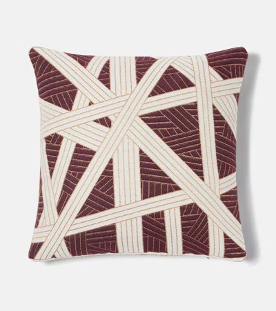 Missoni Nastri Cotton-blend Cushion In Multi