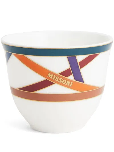 Missoni Nastri Cups (set Of Six) In White