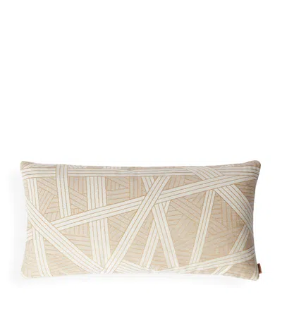 Missoni Nastri Cushion (30cm X 60cm) In Brown
