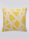 Missoni Nastri Cushion 60x60 Cm With Contrasting Stitching In Yellow
