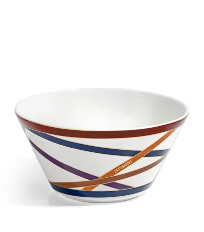 Missoni Nastri Fruit Bowl In White