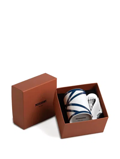 Missoni Nastri Geometric-print Mug In White