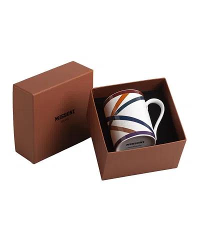 Missoni Nastri Luxury Box Mug Cup In Brown