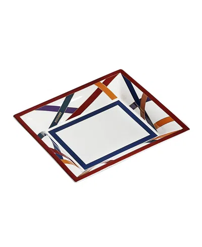 MISSONI NASTRI LUXURY BOX RECTANGULAR TIDY TRAY, LARGE