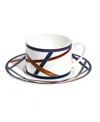 Missoni Nastri Luxury Box Tea Cup & Saucer, Set Of 2 In Multi