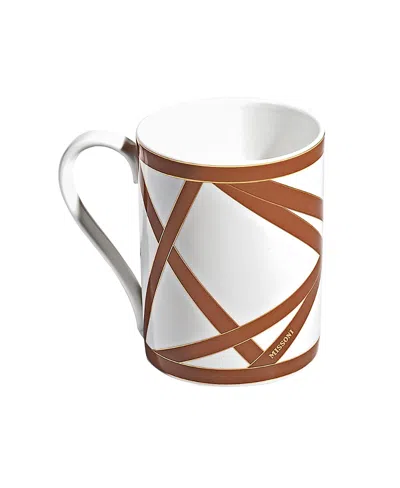 Missoni Nastri Mug Cup In White