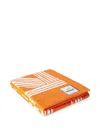 Missoni Nastri Pattern Bath Towel (180cm X 100cm) In Orange