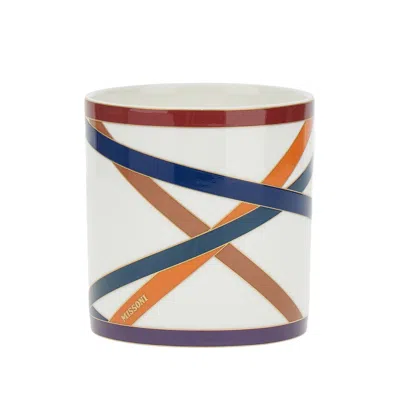 Missoni 'nastri' Porcelain Scented Candle Home In Multicolor