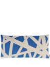 Missoni Nastri Rectangular Cushion In Blue