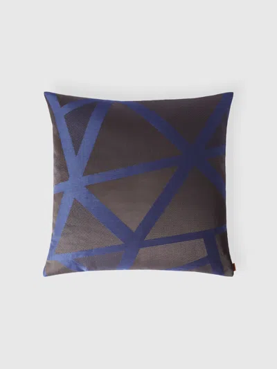 Missoni Nastri Relief Cushion 60x60 Cm In Blue