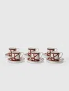 Missoni Nastri 6er-set Kaffeetassen & Teller In Bordeaux