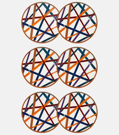 Missoni Nastri Set Of 6 Dessert Plates