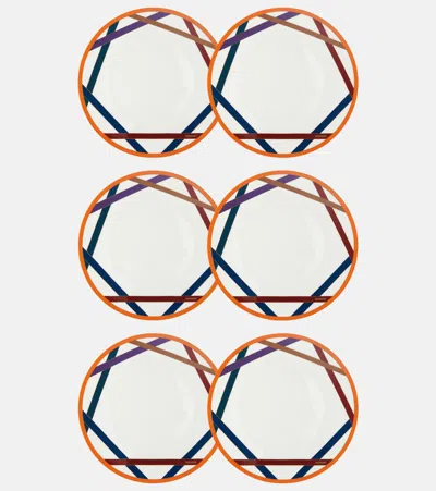 Missoni Nastri Set Of 6 Dinner Plates
