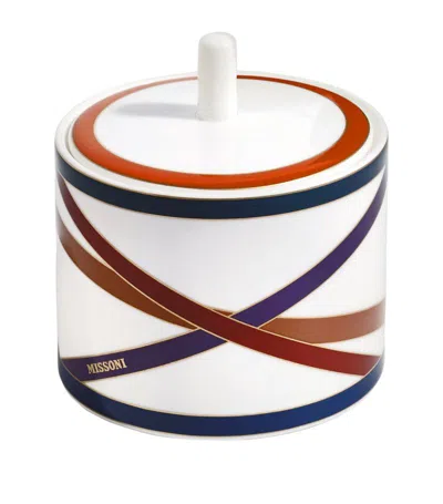 Missoni Nastri Sugar Pot In Multi