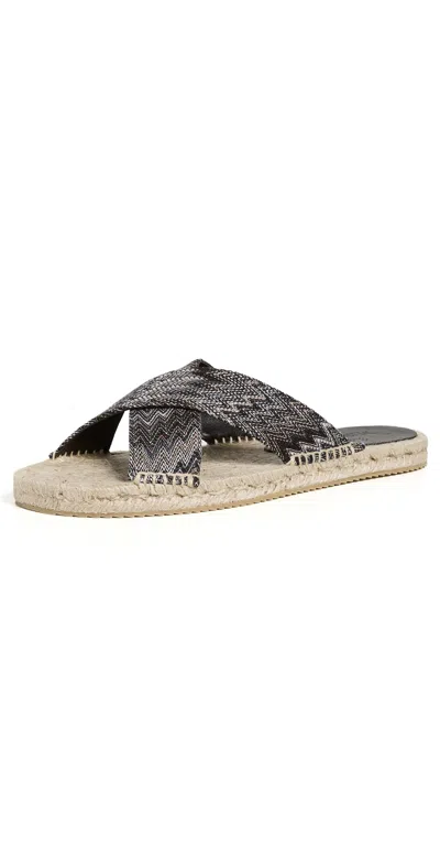 Missoni Naxos Sandals Raschel Snake Shot Brown